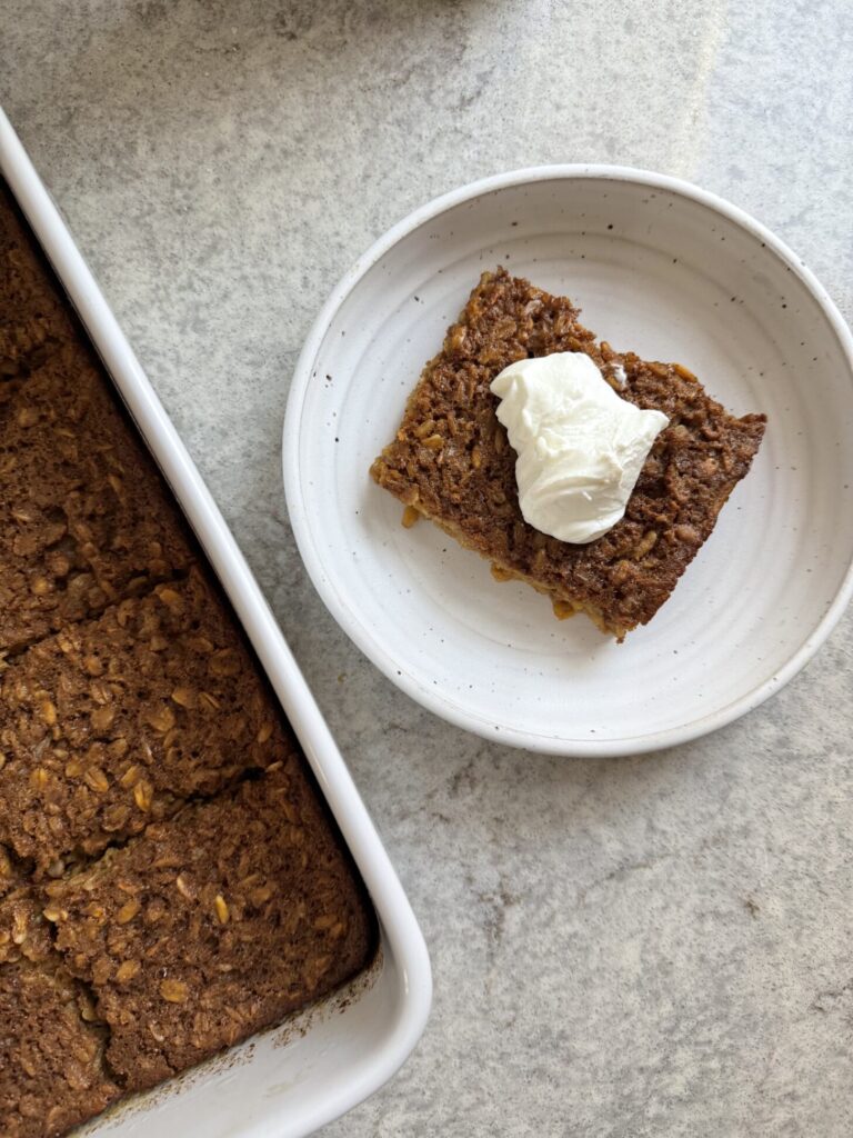 gingerbread baked oatmeal
