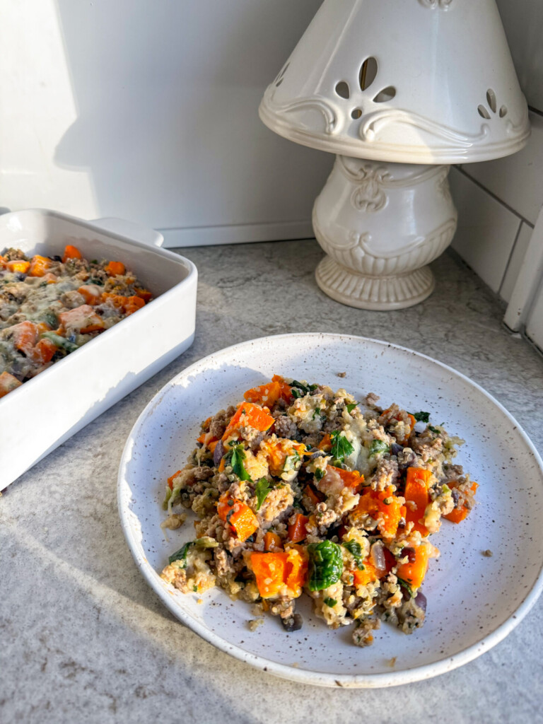 butternut squash and sausage casserole